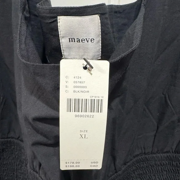 Maeve Puff Sleeve Smocked Jumpsuit #200 - Picture 5 of 5